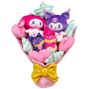 Hello Kitty and Friends 12" My Melody and Kuromi Anniversary Plush Bouquet | Jazwares