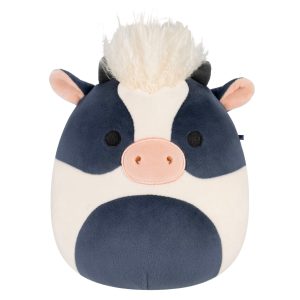Squishmallows 8" Dill the Black and White Cow with Shaggy Hair | Jazwares