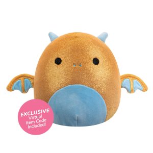 Squishmallows X Adopt Me! 8-Inch Golden Dragon Plush | Jazwares
