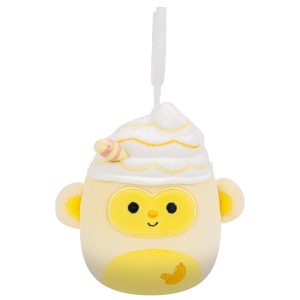Squishmallows 3.5" Pierogi the Banana Monkey Shake Clip | Jazwares