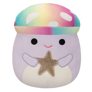 Squishmallows 8" Mahdi the Tie-Dye Mushroom Holding Star | Jazwares