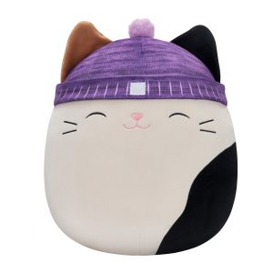 Squishmallows 14" Cam Calico Cat with Purple Hat | Jazwares