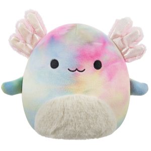Squishmallows 11" Tinley the Rainbow Tie-Dye Axolotl | Jazwares
