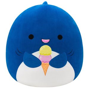 Squishmallows 20" Mav the Blue Shark Holding Ice Cream | Jazwares