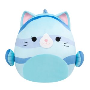 Squishmallows 20" Melinda the Blue Striped Cat Fish | Jazwares
