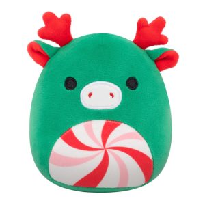 Squishmallows 5" Zumir the Green Moose with Peppermint Swirl Belly | Jazwares