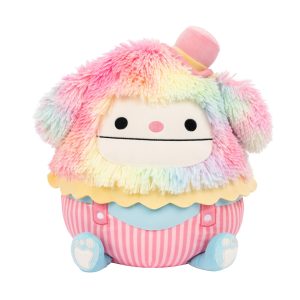 Squishmallows 12" Select Series Zozo the Bigfoot Clown With Rainbow Hair | Jazwares