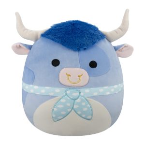 Squishmallows 12" Bermayeh the Blue Bull with Ascot | Jazwares